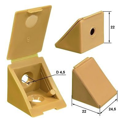 Пластиковые треугольники для сборки мебели