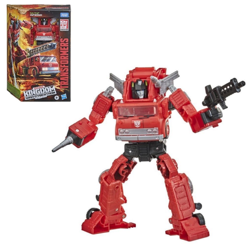 Hasbro Игрушки-трансформеры Generations War for Cybertron: Kingdom Voyager  WFC-K19 Фигурка Inferno - от 8 лет и старше, 7 дюймов F0694 - купить с  доставкой по выгодным ценам в интернет-магазине OZON (1486335275)