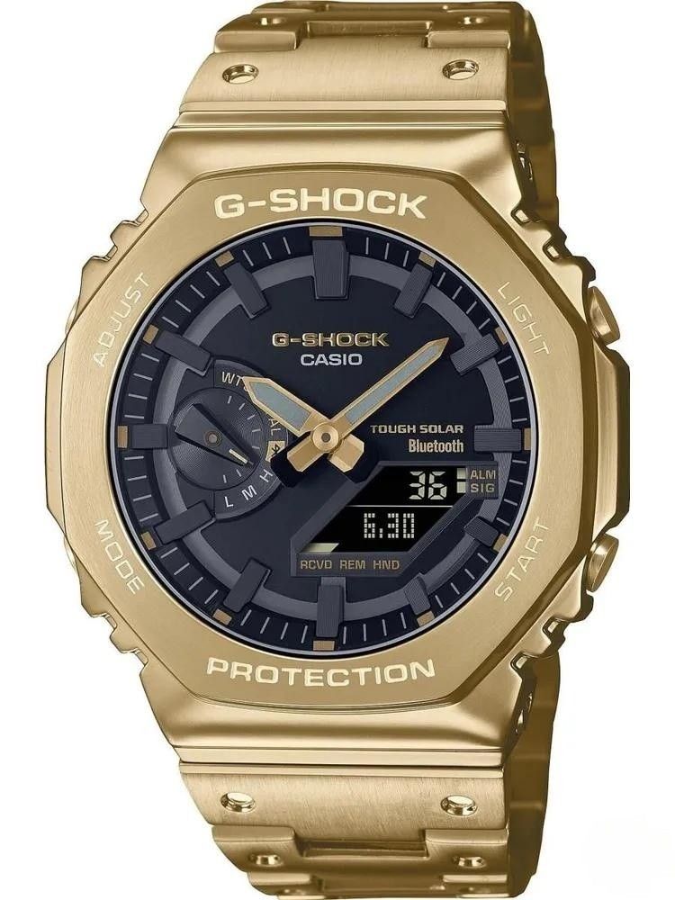 GSHOCKЧасынаручныеКварцевыеЧасынаручныемужскиеяпонскиеCasioG-ShockGM-B2100GD-9AэлектронныечасыкварцевыеКасиоДжи-Шокводонепроницаемыедлядайвинга,противоударные,многофункциональныесбудильником,сгарантией.