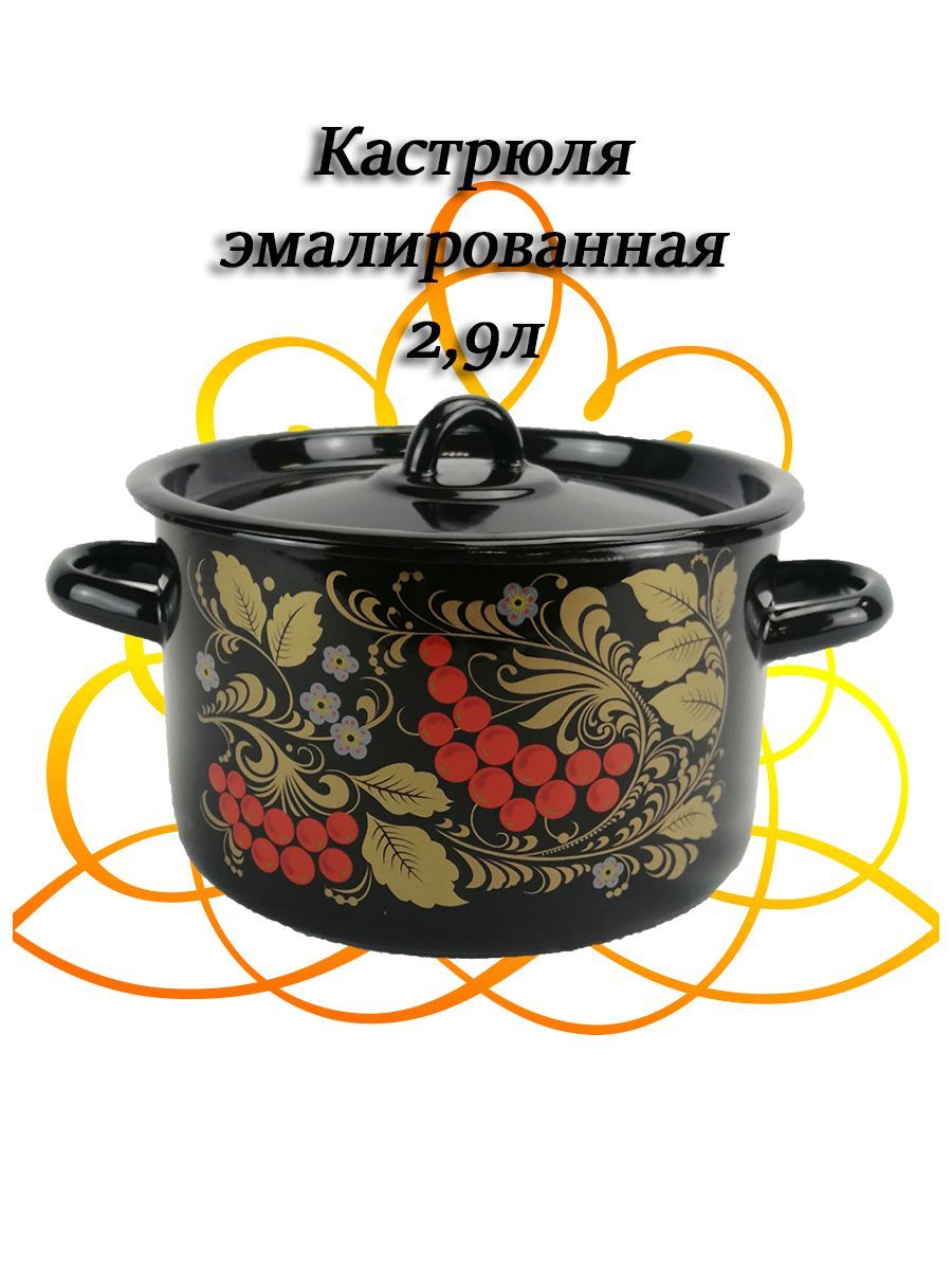СтальЭмаль Кастрюля, Сталь, 2,9 л купить на OZON по низкой цене (1160019101)