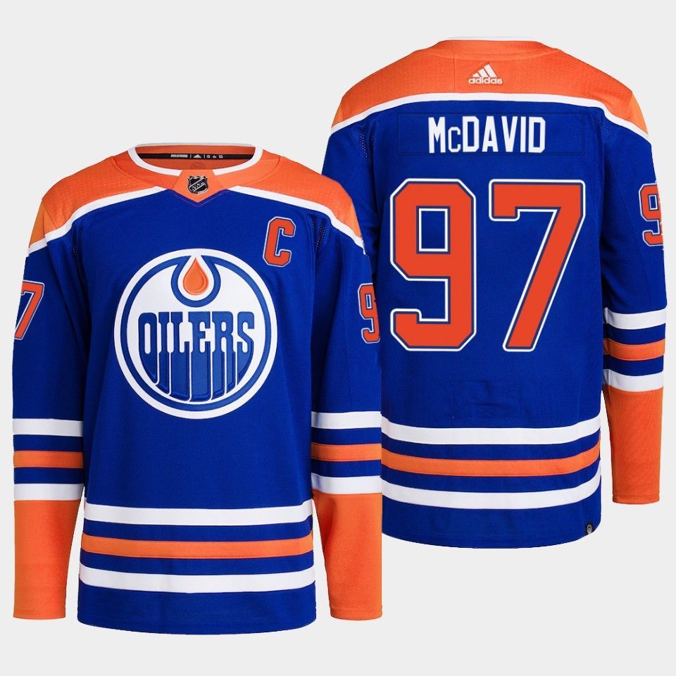 NHL джерси хоккейная Эдмонтон Ойлерз Edmonton Oilers Jersey 97 Connor McDavid