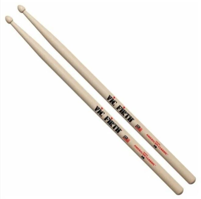 VIC FIRTH American Classic 2B барабанные палочки, орех, деревянный наконечник