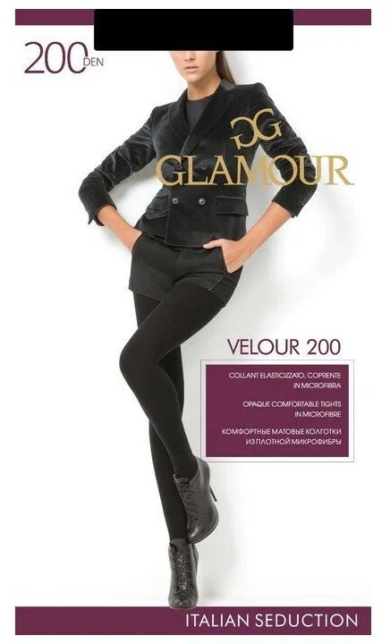 КолготкиGlamourVelour,200ден,1шт