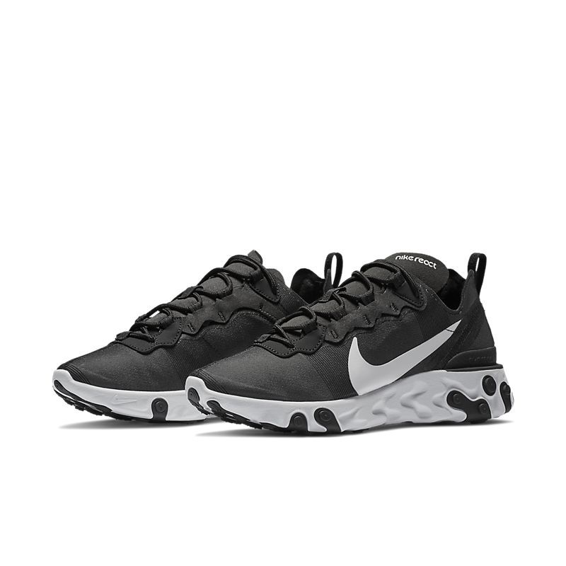 Nike react element. Nike React element 55 мужские черные с черной подошвой. Кроссовки Nike React женские черные. Nike React element 55 фото. Nike React element 55 в образе.