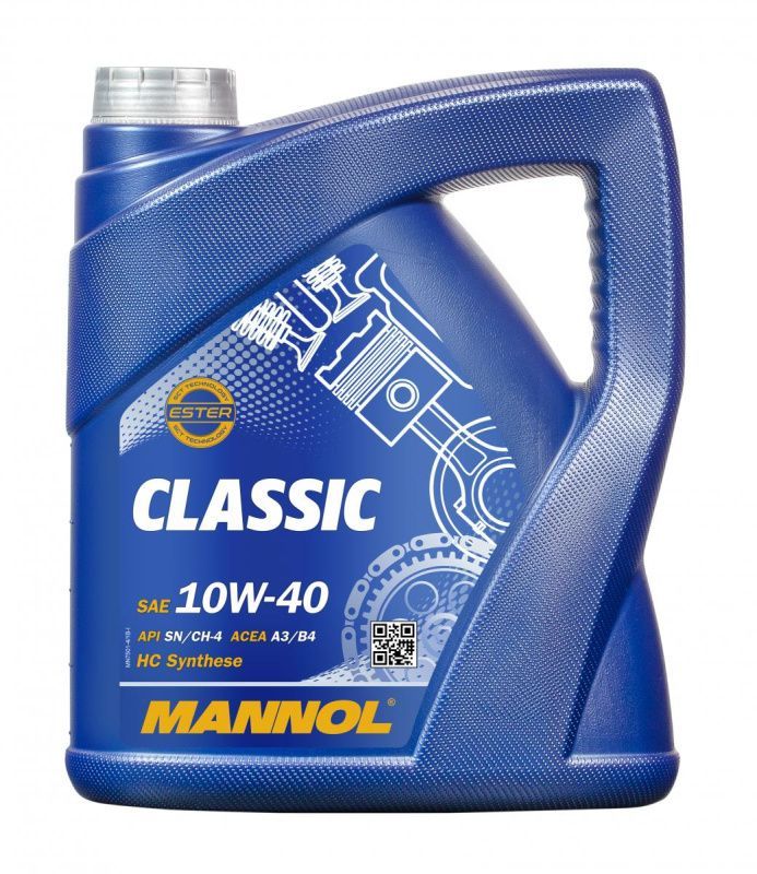 MANNOL7501CLASSIC10W-40Масломоторное,Полусинтетическое,4л