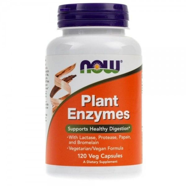 NOW Plant Enzymes / Растительные ферменты НАУ (120 вег. капс)