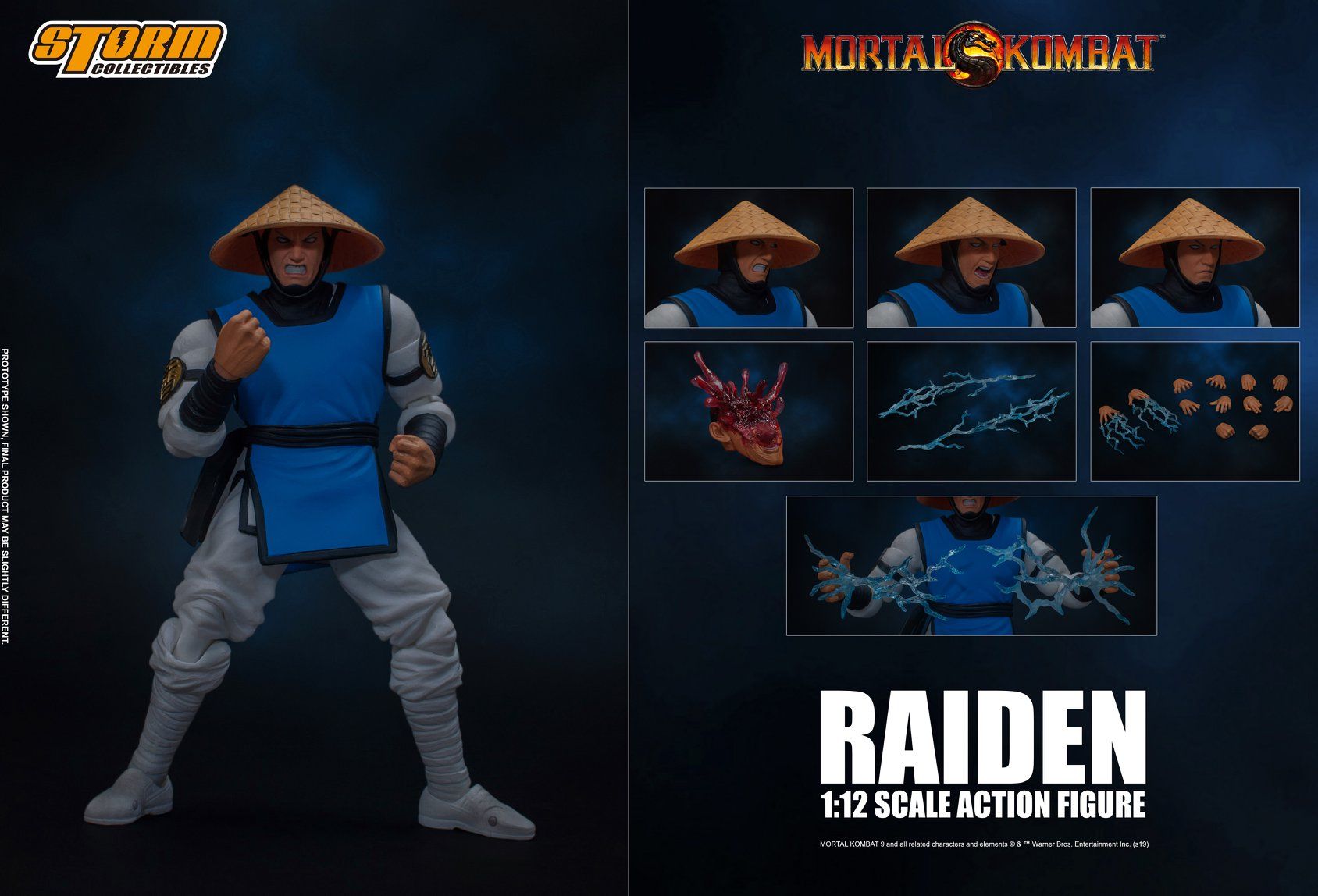 Mortal kombat raiden action figure discount