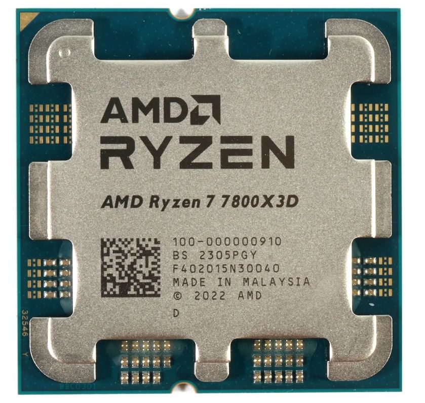 ПроцессорAMDRyzen77800X3D(100-000000910)OEM-AM5,8x4,2ГГц,L2-8000КБ,L3-96МБ,DDR5-5200МГц,AMDRadeonGPU,TDP120Вт