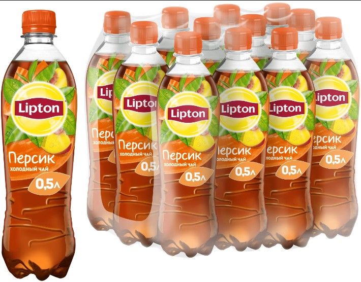 Холодный чай Липтон 0,5л. Персик 12шт. Lipton Ice Tea