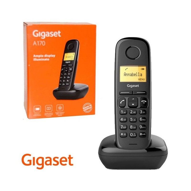 Радиотелефон DECT Gigaset A170 SYS RUS, черный