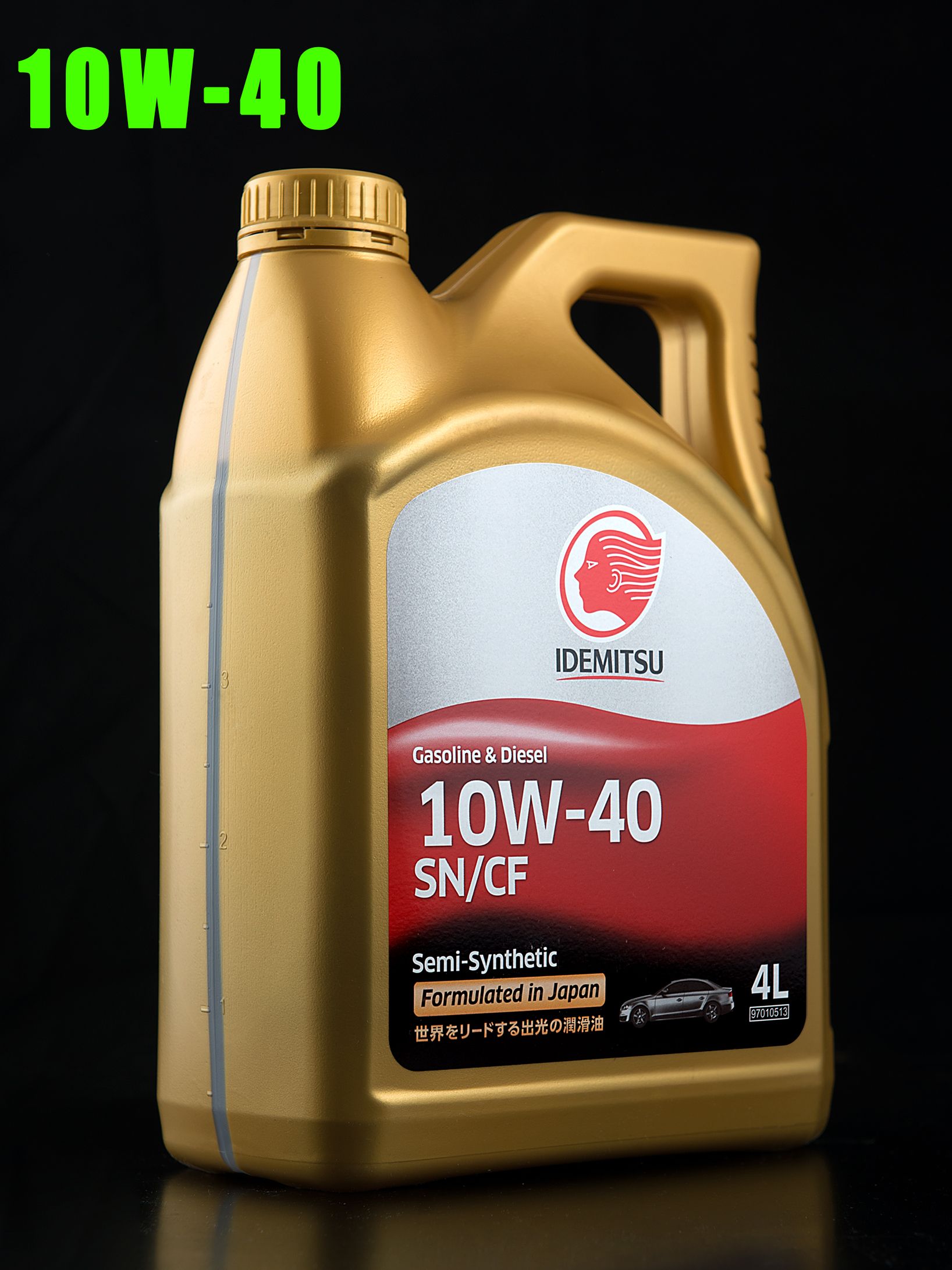 IDEMITSU gasoline fully-synthetic 10W-40 Масло моторное, Полусинтетическое,  4 л