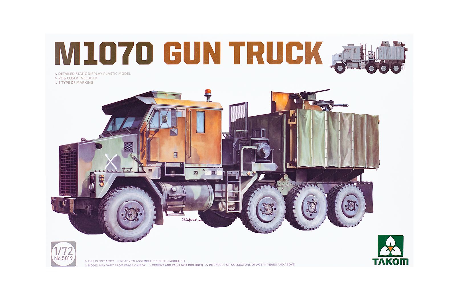 5019 Американский тягач M1070 Gun Truck (1/72) TAKOM - купить с доставкой  по выгодным ценам в интернет-магазине OZON (1301521392)