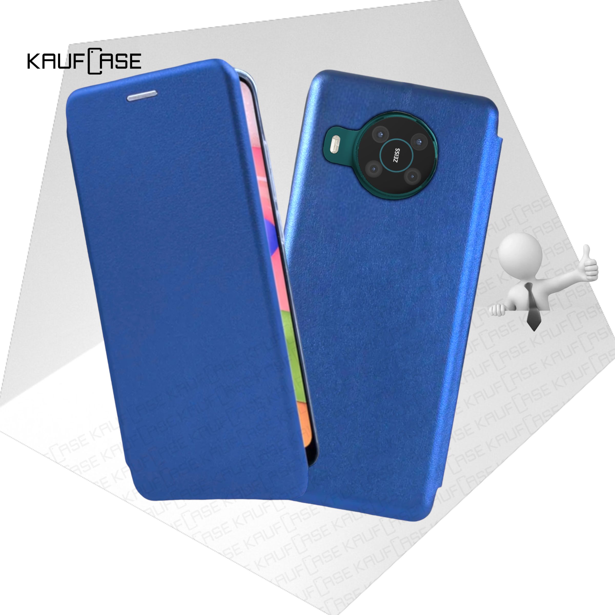 Чехол книжка KaufCase для телефона Nokia X10 (TA-1332)/ X20 (TA-1341) (6.67"), синий. Трансфомер