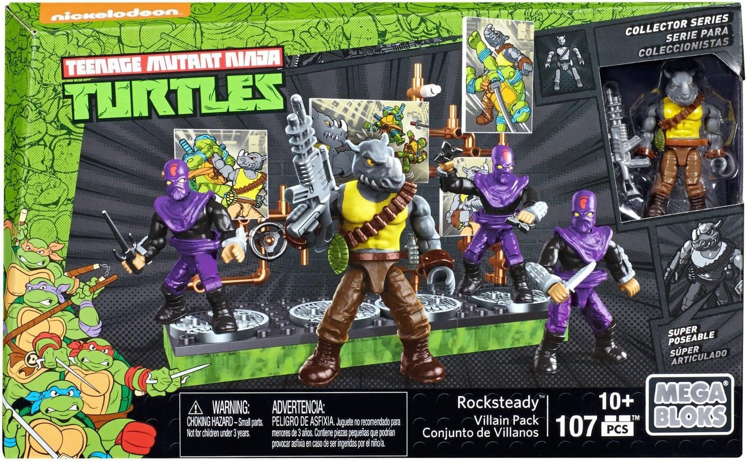 Mega Bloks/Teenage Mutant Ninja Turtles -TMNT 1987, Костюм носорога -  купить с доставкой по выгодным ценам в интернет-магазине OZON (1321028421)