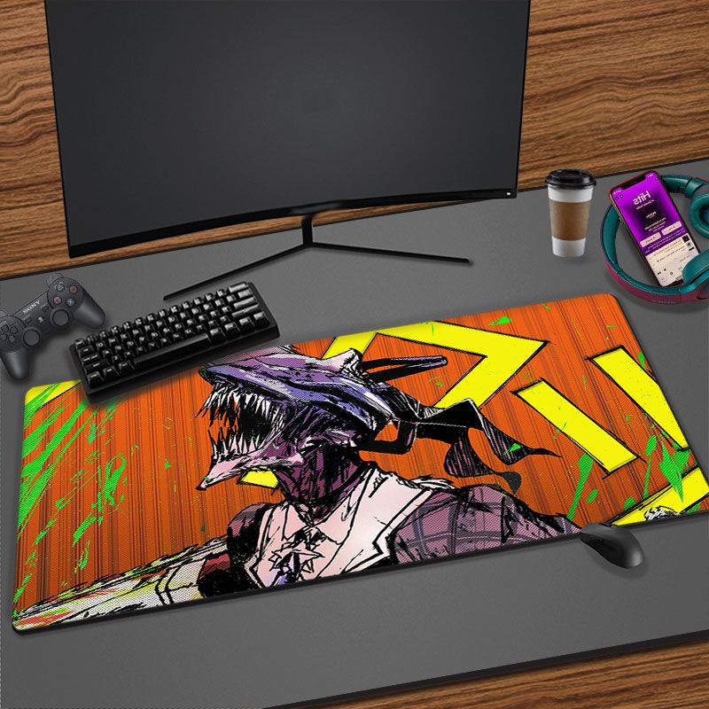 Chainsaw mouse. Коврик для мыши Манга. Mouse Pad Gaming XXL.