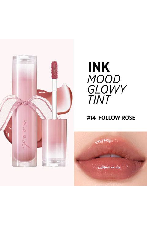 Тинт для губ PERIPERA INK MOOD GLOWY TINT жидкий тон 014 Follow Rose