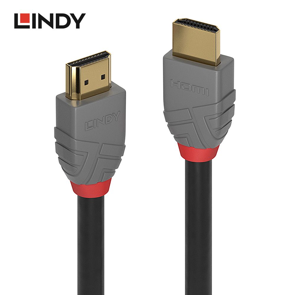 lindy Видеокабель HDMI/HDMI, 0.5 м, черно-серый