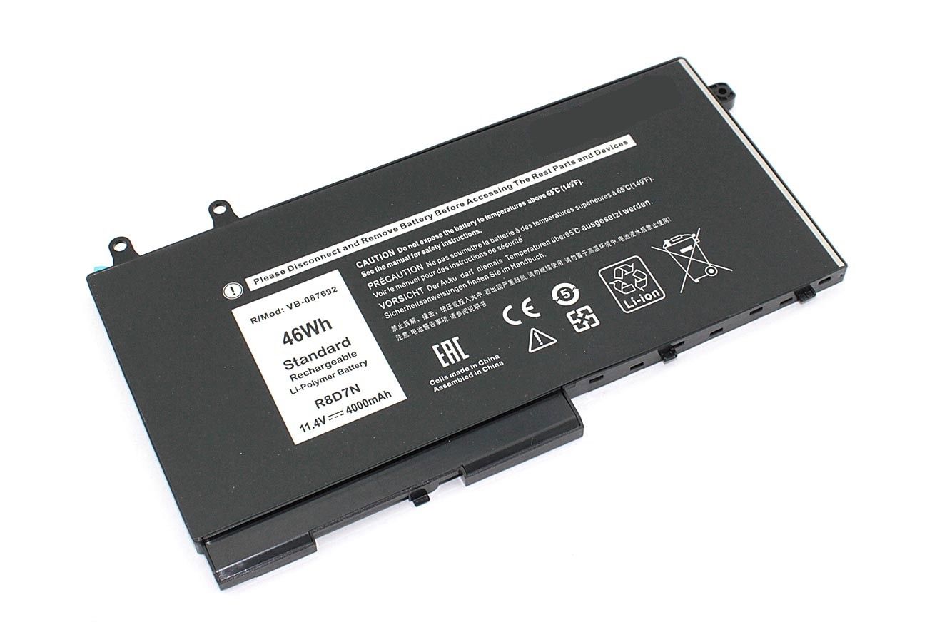 Аккумуляторная батарея для ноутбука Dell Latitude 5400 E5400 5410 E5410 (R8D7N) 11.4V 4000mAh OEM