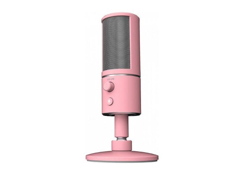 Микрофон стримера купить. Микрофон Razer Seiren x Quartz. Микрофон Razer Seiren x USB. Микрофон рейзер розовый. Микрофон игровой (для стриминга) KAXIDY.