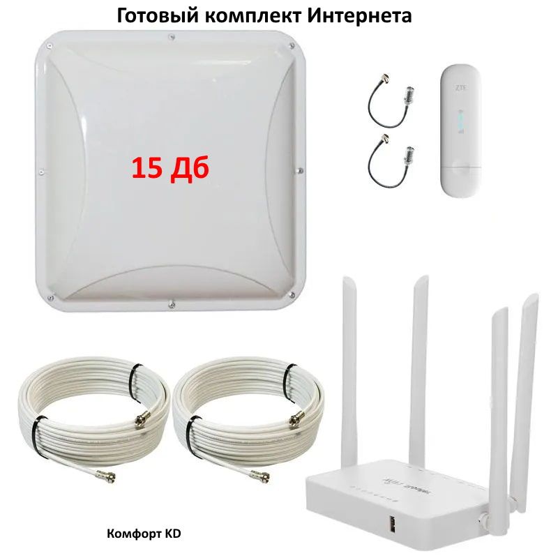 Готовыйкомплектинтернетадлядачидома.ZTEMF79(OLAXF90)модем,LTE4G3GWIFIроутерZBT1626Zyxel,панельнаяантенна15-17дб,безлимитдлядачидома