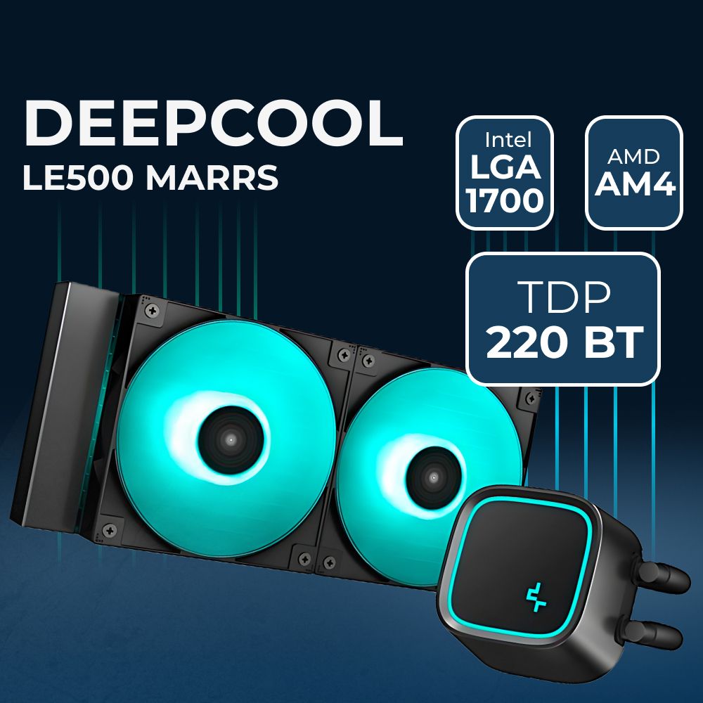 Кулер с водяным охлаждением Deepcool LE500 Marrs (R-LE500-BKLNMG-G-1)