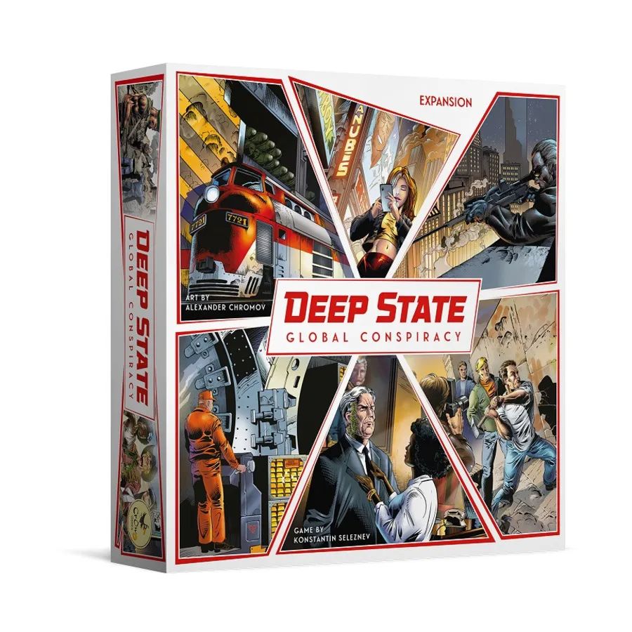 Настольная игра Deep State. Global Conspiracy / Тайная власть. Всемирный  заговор на английском языке