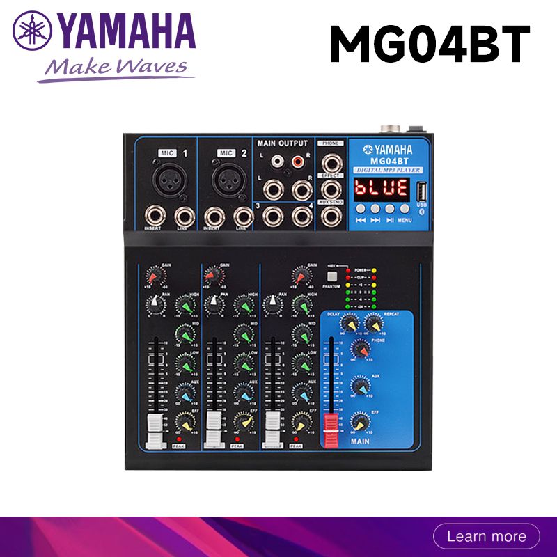 YAMAHAAUDIOMIXERMG04BT4-полосныймикшерUSB-усилителиKTVсценическийусилитель,предназначенныйдляпениявживую