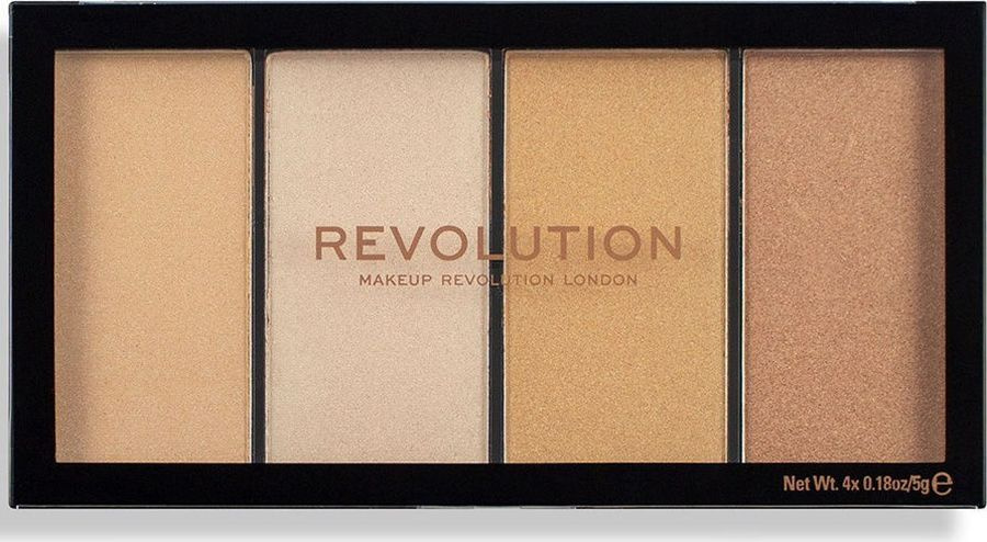 Makeup Revolution Reloaded Lustre Palette Хайлайтер, Lights Warm, 20 г #1