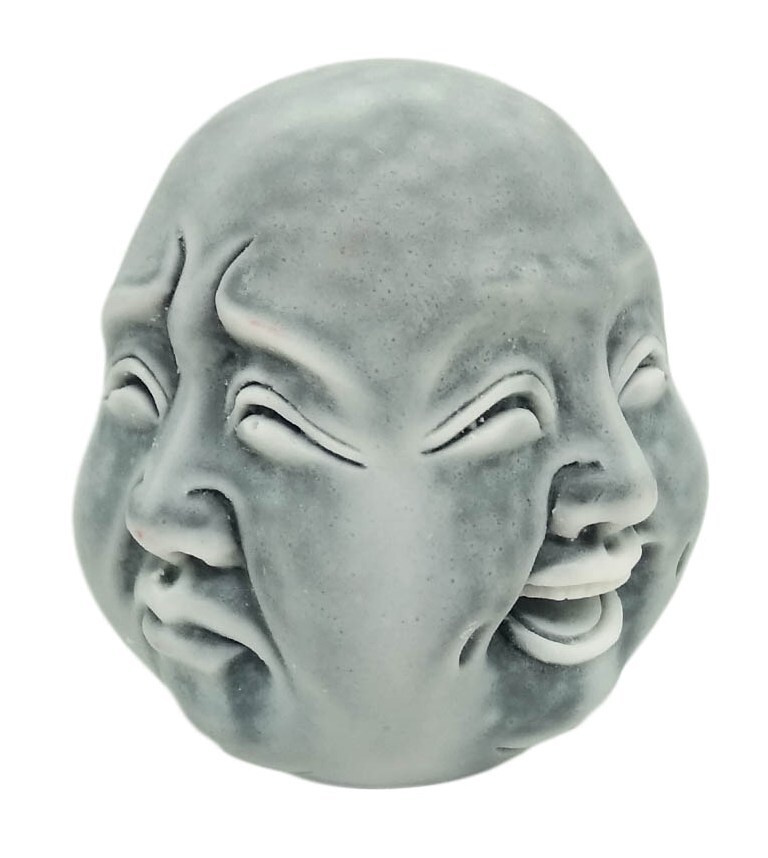 Статуэтка Голова 4 эмоции (Многоликий Будда) 5,5 см мраморная крошка  #1