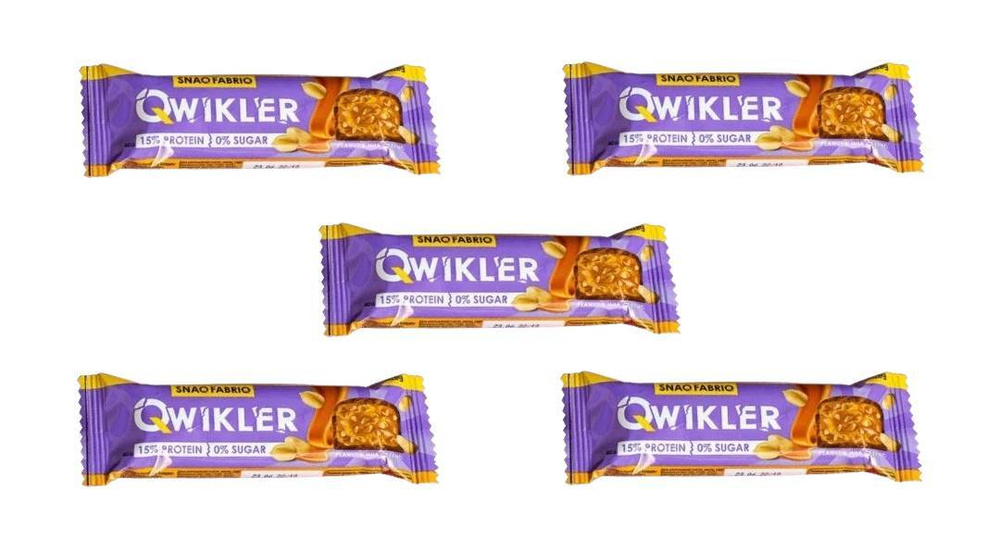 Батончик БЕЗ сахара глазированный в шоколаде QWIKLER (Квиклер) Мягкий ...