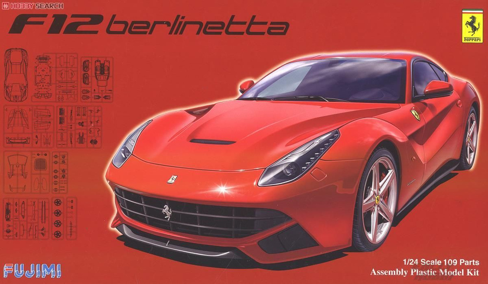 Сборная модель автомобиля Fujimi Ferrari Berlinetta F12 DX, масштаб 1/24  #1