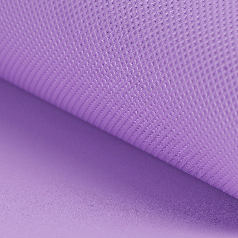 Коврик для йоги и фитнеса спортивный гимнастический EVA 8мм. 173х61х0,8 мм, фиолетовый  #1