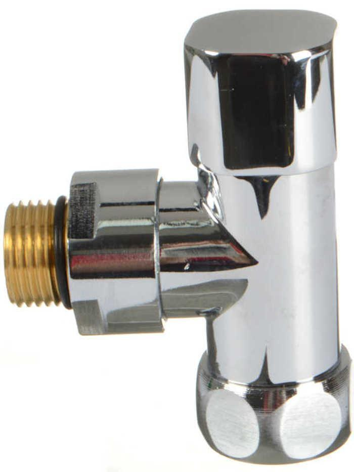 Кран для полотенцесушителя угловой 1/2\"*3/4\" с ручной регулировкой ...