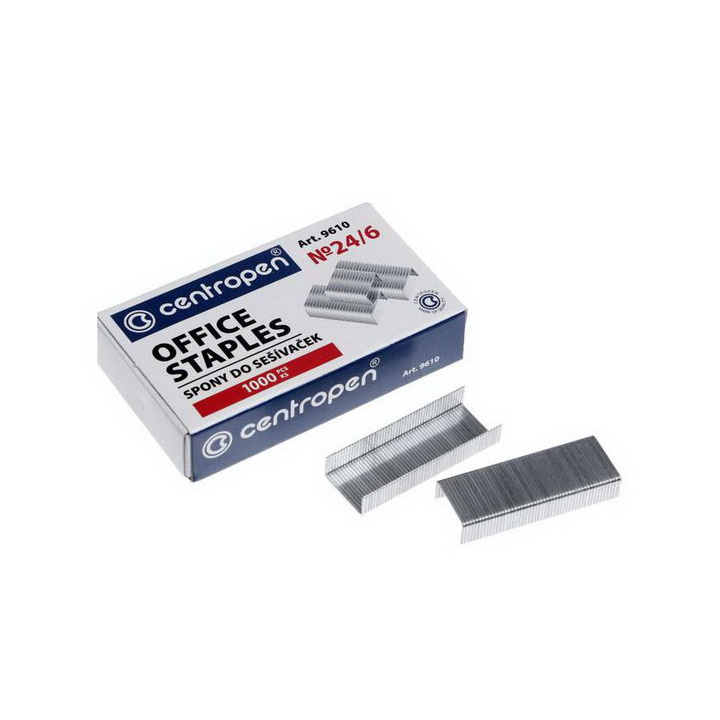 "Centropen". Скобы для степлера "Office Staples" 24/6. 1000 штук ...