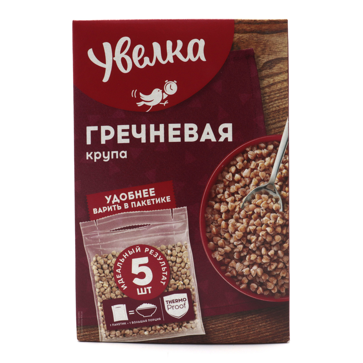 Крупа гречневая "УВЕЛКА" 5*80 г 400 г — купить в интернет-магазине OZON ...