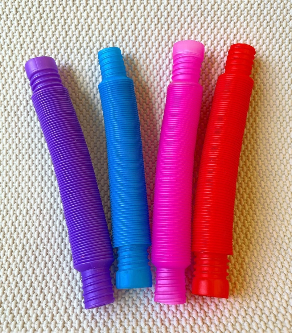 Развивающая антистрессовая игрушка Pop Tubes, набор из 4 штук по 13 см ...