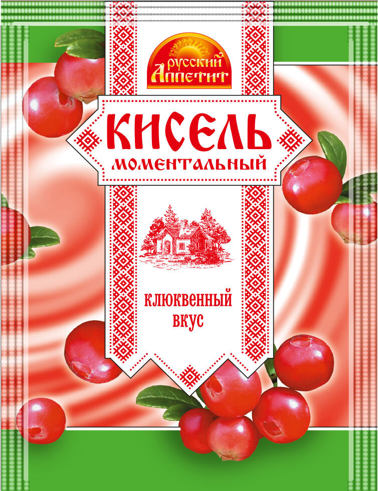 Кисель Русский аппетит Клюквенный вкус, 90 г — купить в интернет ...