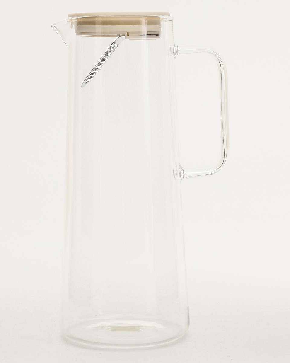 Кувшин с фильтром из нержавеющей стали и пластмассовой крышкой (белая) KIMBERLY стеклянный термостойкий, #1