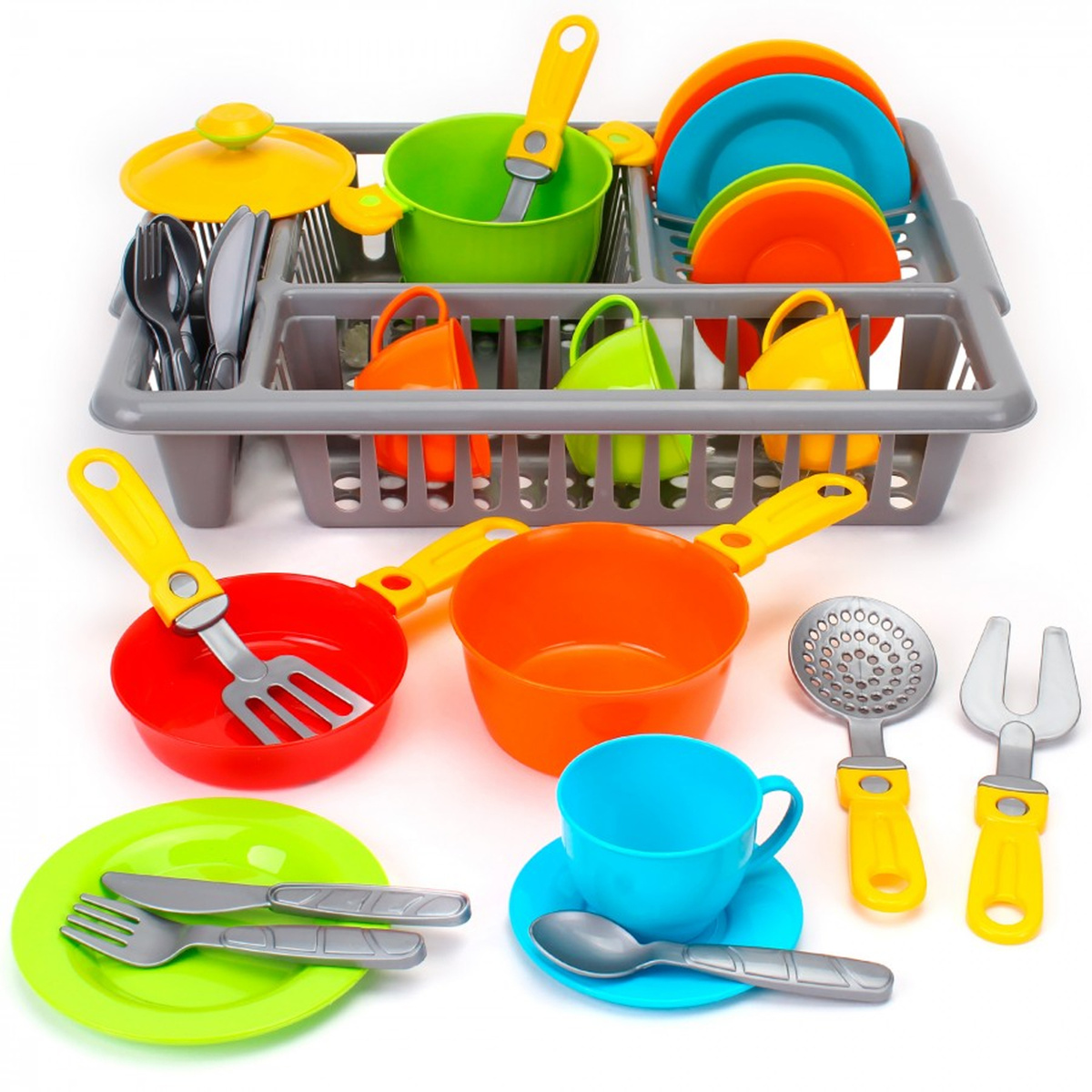 Кухня детская игровая набор подарочный 33 элемента ТЕХНОК посуда детская игрушечная / посуда детская #1