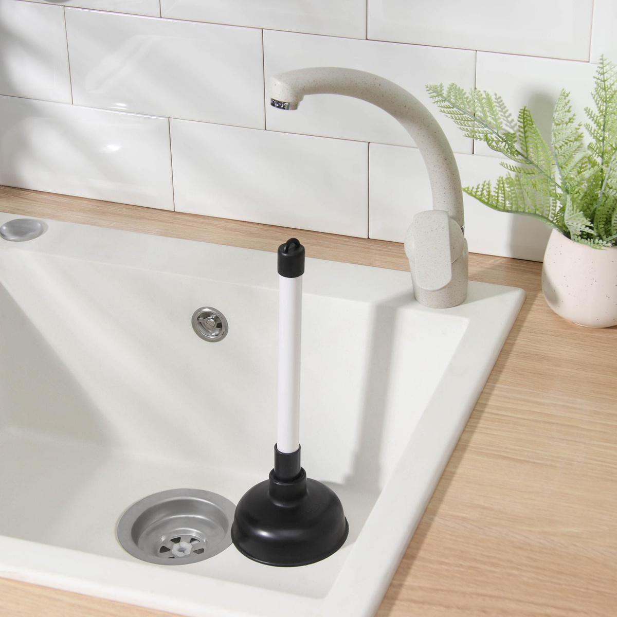 Вантуз сантехнический для раковины, ванны, унитаза с ручкой, диаметр 10 ...