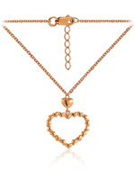 Lucente Колье из серебра цепочка с подвеской &#34;Сердце&#34; женское серебряное ожерелье на шею. Спонсорские товары