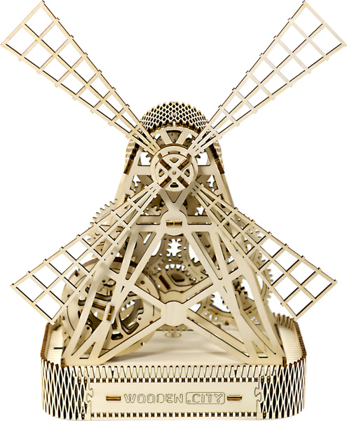 Сборная модель. Ветряная мельница, Wooden City - купить с доставкой по ...