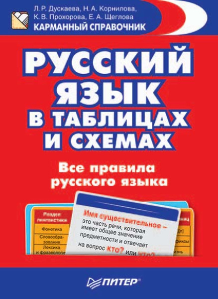 Книга русский язык в таблицах