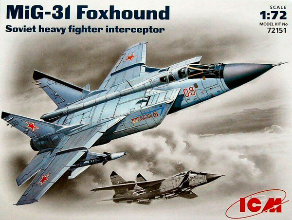 Характеристики ICM Сборная модель МиГ-31 Foxhound, Советский ..., حجم الصورة 600x452