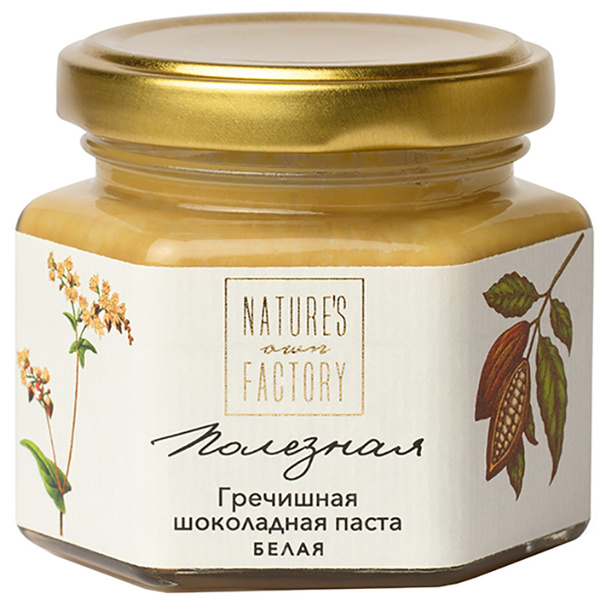 Гречишная шоколадная паста Nature's own Factory, белая, 120 г - купить ...