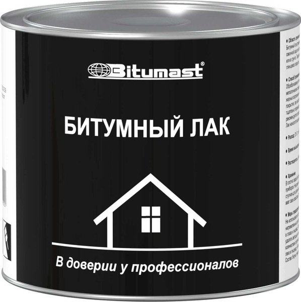 Лак строительный Bitumast, основа Битумная, работы Наружные - купить по ...