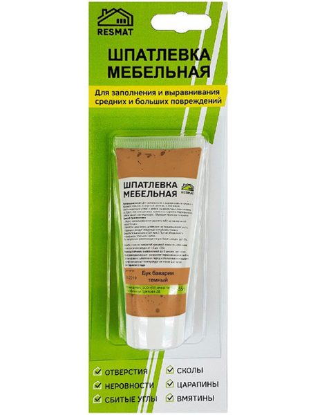 RESMAT Мебельная шпатлевка для реставрации мебели, дверей, окон ...