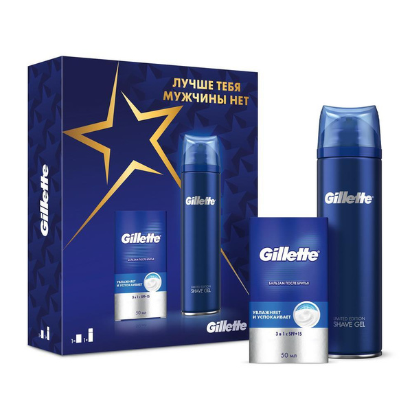 Подарочный набор: Gillette Fusion гель для бритья и Gillette Pro ...
