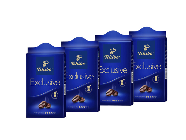 Tchibo Exclusive кофе молотый, 4 пачки по 250 г - купить с доставкой по ...