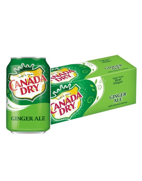 Газированный напиток CANADA DRY Имбирьный Эль 355мл. х 6 шт. (США ...
